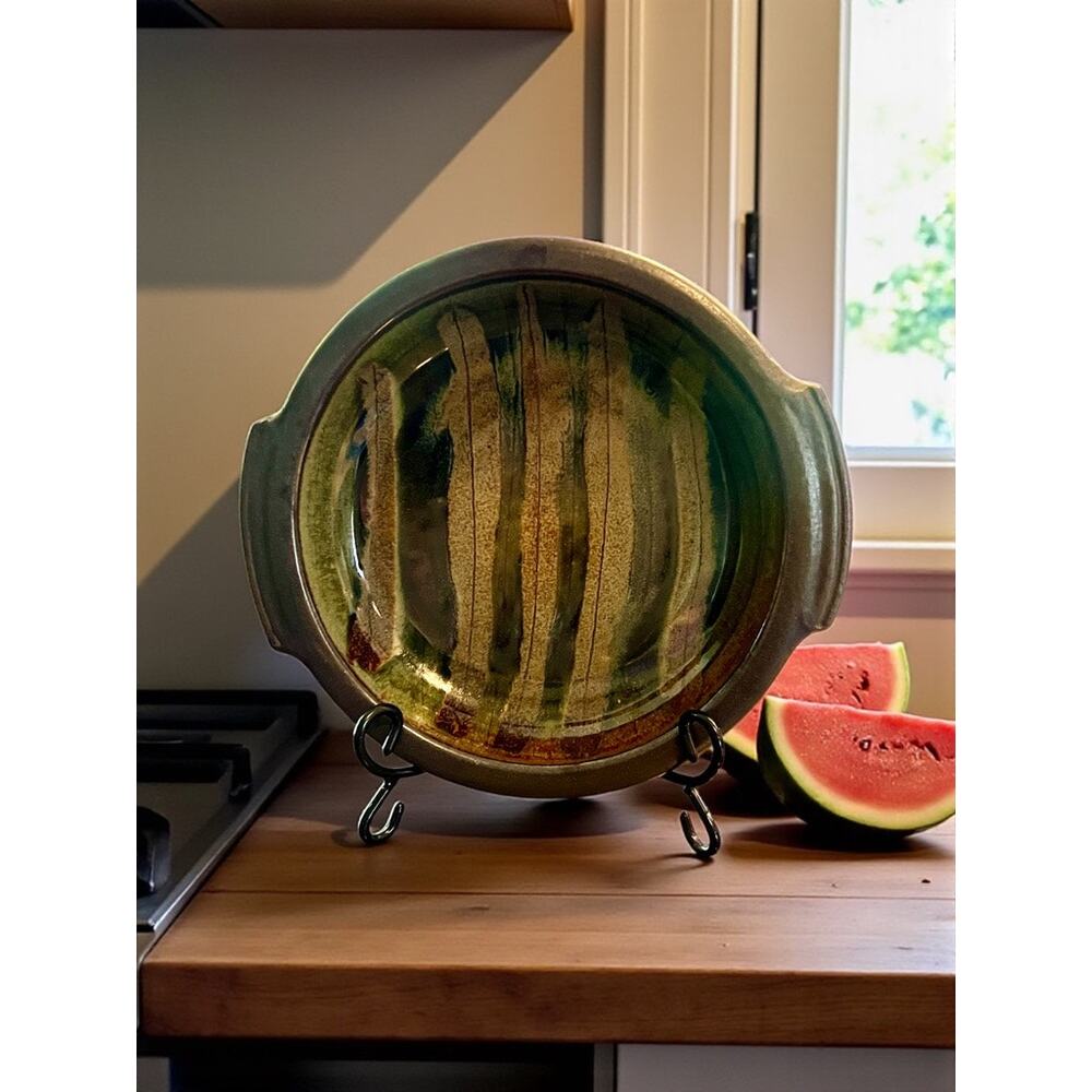 Brad Tucker Cedar Creek Stoneware Serving Platter-NC Studio Pottery-Handled Tray